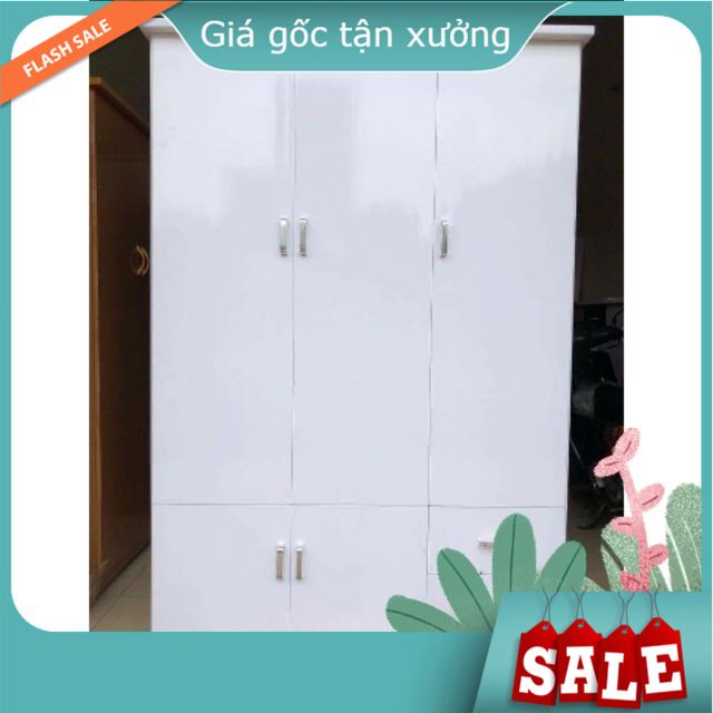 Tủ nhựa đài Loan 3 cánh Ngọc Hân tủ quần áo Hà Nội bền, đẹp GIÁ XUẤT XƯỞNG, kích thước 1m25 x 1m85 x 0.5m