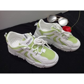 giày sneaker nữ xanh lá cây