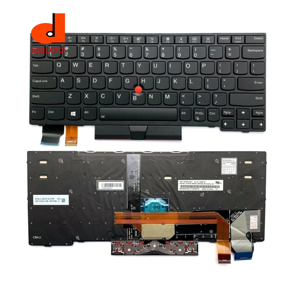 Bàn Phím Laptop Lenovo X280 X390 X395 01YP040 01YP080 , US keyboard