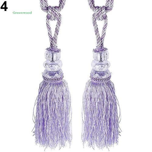 2 Dây cột rèm cửa trang trí núm tua thời trang dùng để trang trí nhà