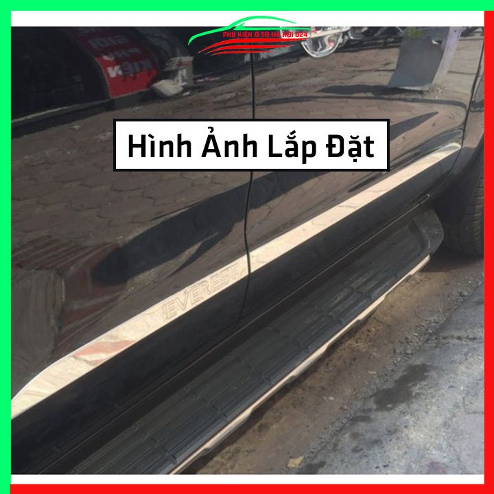 Bộ ốp nẹp sườn Everest 2017-2021 mạ crom trang trí làm đẹp xe