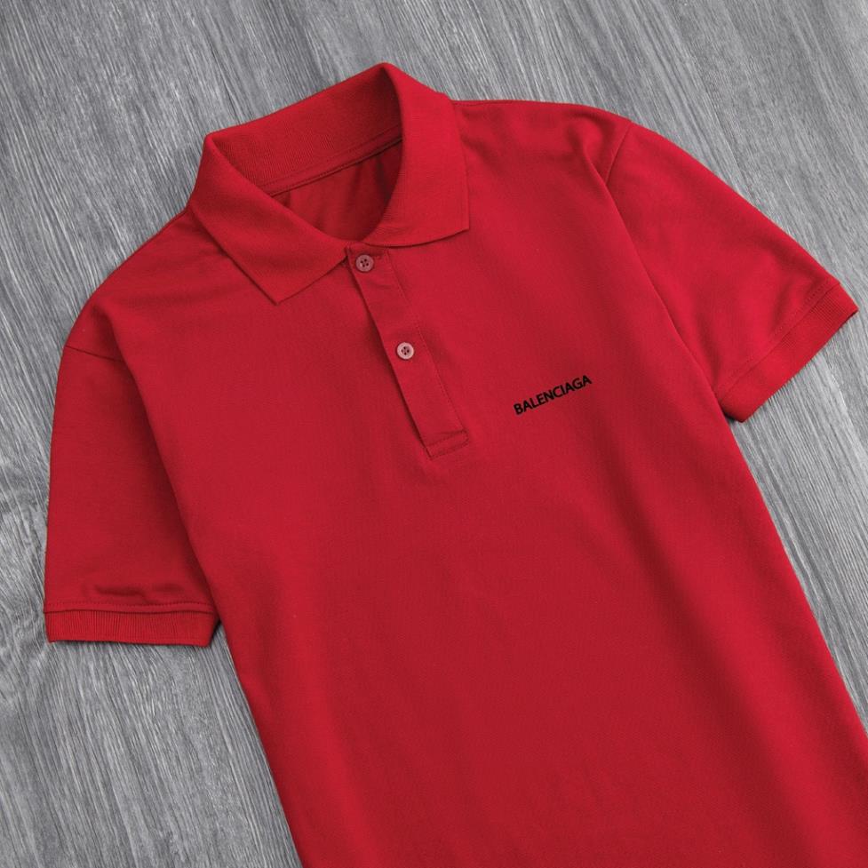 Áo polo nam cổ bẻ  chất vải cá sấu  thấm hút co dãn BALENCIAGA