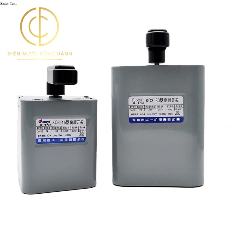 CÔNG TẮC MÁY TIỆN Chaoyi - cầu dao đảo chiều động cơ điện 3P 380V
