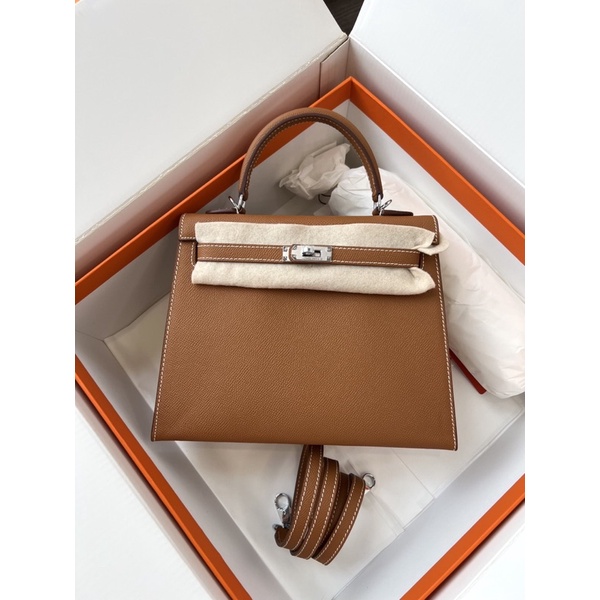 Túi HM Kelly nguyên bản TAG BẠC - DA NHẬP KHẨU - FULL BOX
