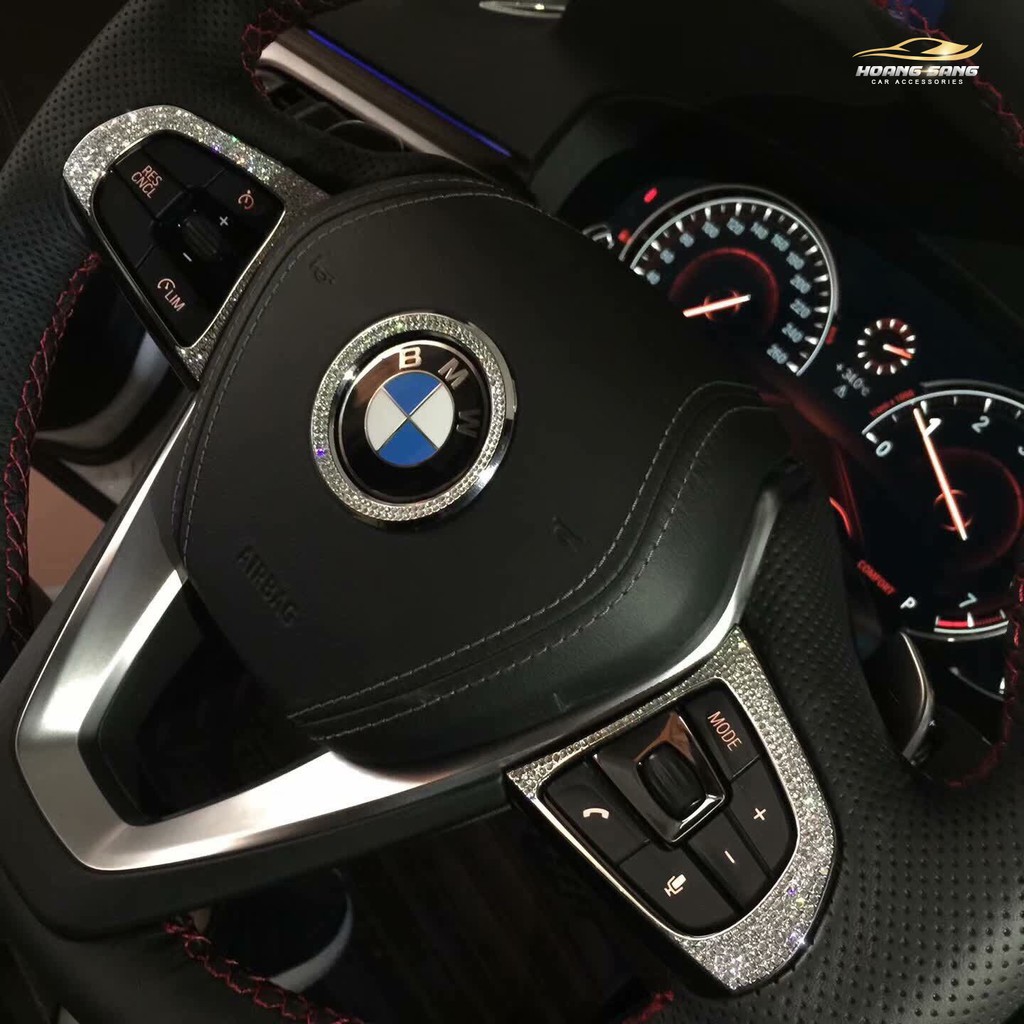 Logo Đính Đá Gắn Vô Lăng - Đính Đá Logo Mazda - Đính Đá Logo Mercedes - BMW - Honda - Hyundai