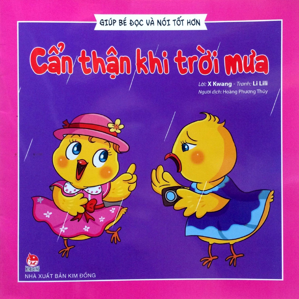 Sách - Giúp Bé Đọc Và Nói Tốt Hơn - Cẩn Thận Khi Trời Mưa