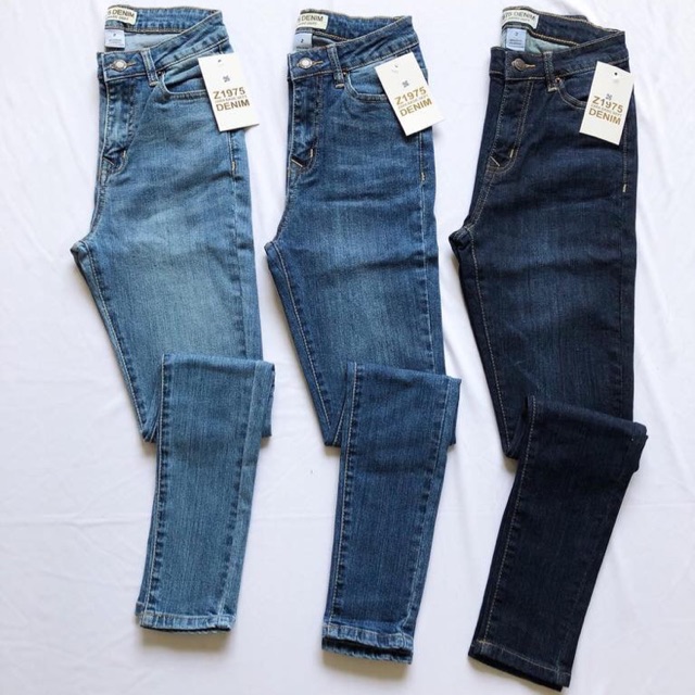 Quần skinny trơn lưng cao Z1975 (có size đại)