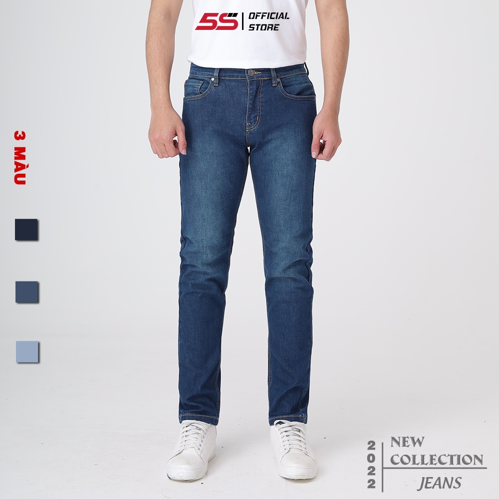 Quần Bò Nam 5S (3 Mẫu), Chất Cotton Cao Cấp, Bền Màu, Co Giãn, Không Bai Xù Phom Ôm Vừa Trẻ Trung