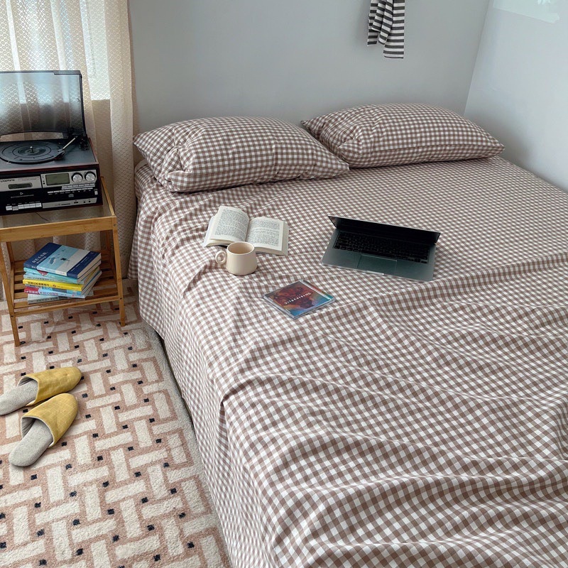 Set Ga Gối Cotton Linen - Chất Liệu Cotton Thô Thoáng Mát (shinbedding)