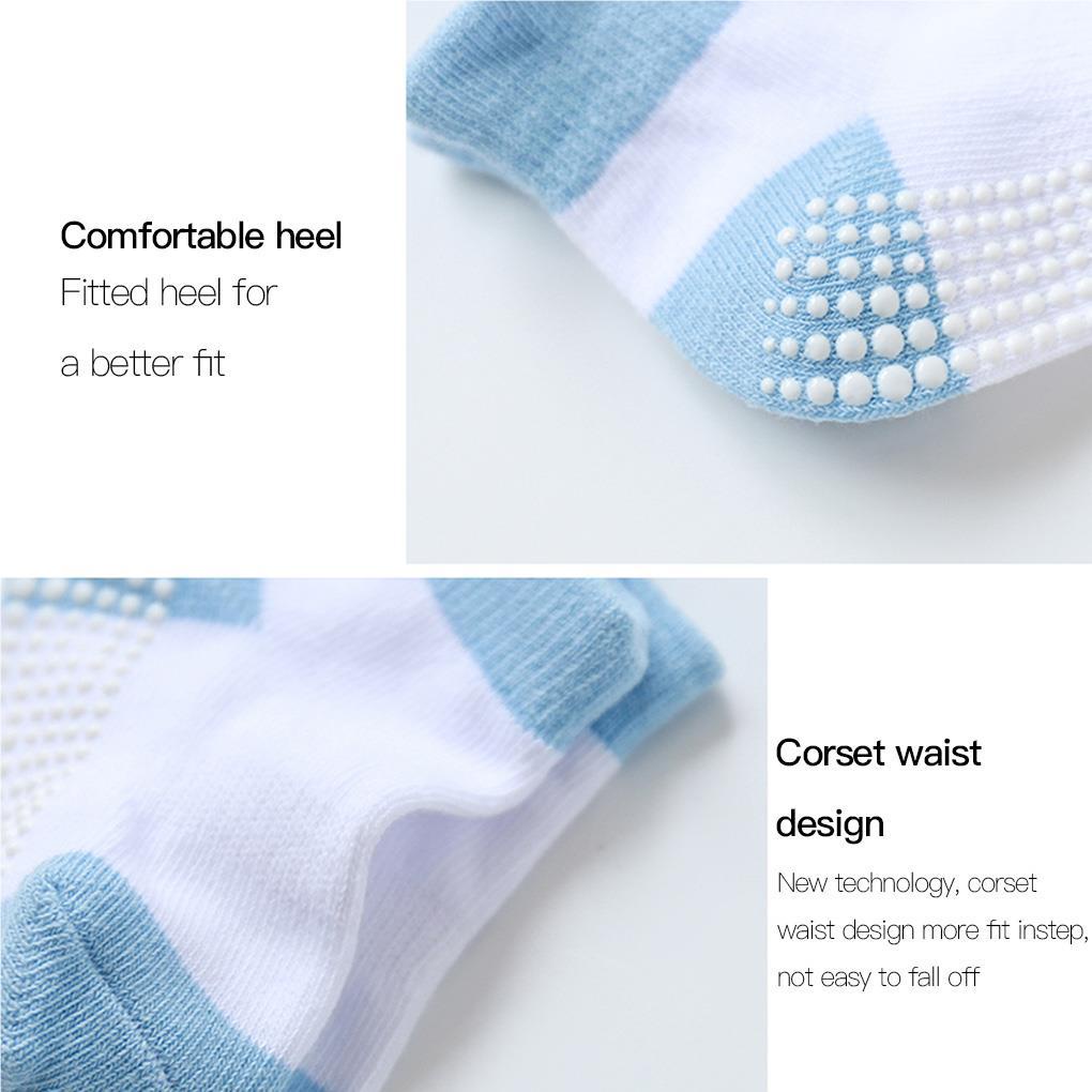 Set 6 Đôi Vớ Cotton Co Giãn Thoáng Khí Màu Sắc Ngẫu Nhiên Cho Bé Trai 0-1 Tuổi