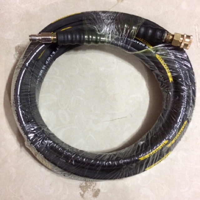 Dây Rửa Xe 2 Lớp Bố Thép 20 Mét Dùng Cho Máy Rửa Xe Cao Áp