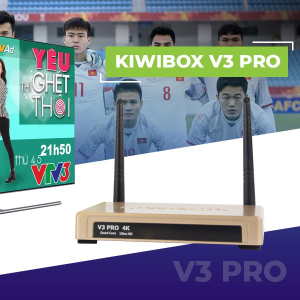 [ Chính Hãng ] Kiwibox V3 Pro, ram 2G, hỗ trợ Bluetooth, Kiwi V3 Pro