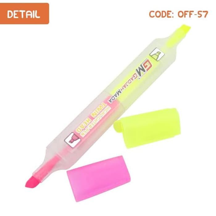 Dụng cụ bút vẽ HIGHLIGHTER PEN TWIN HEAD Phấn bắt sáng hai màu tiện dụng