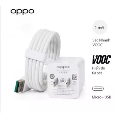 Sạc vooc Bộ Sạc nhanh OPPO công nghệ VOOC,Find7/Find7A / R7s/R7 Plus / R9/R9 Plus/ R5 / N3/ F1 Plus/ F3 Plus zin hãng