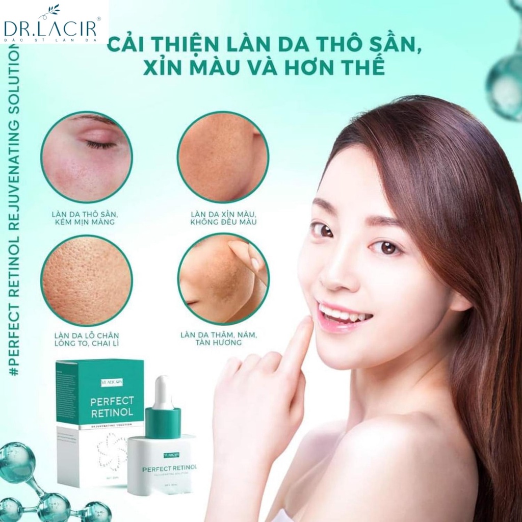 Serum và Kem trẻ hóa da Retinol Dr.lacir LM33