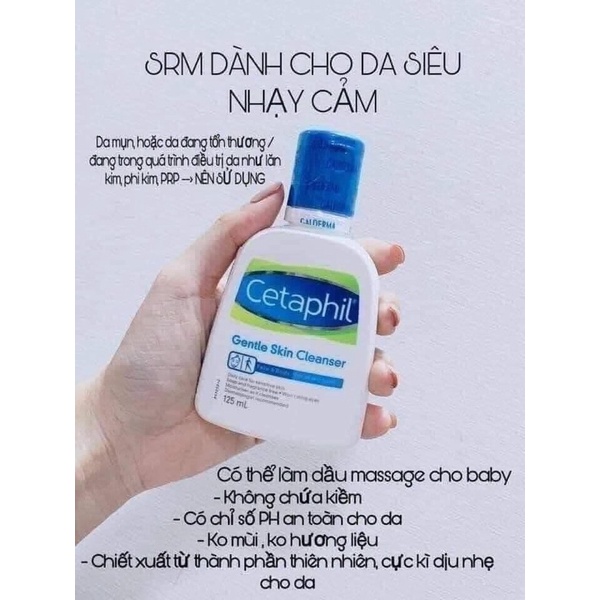 Sữa rửa mặt cetaphil dịu nhẹ có 3 sz