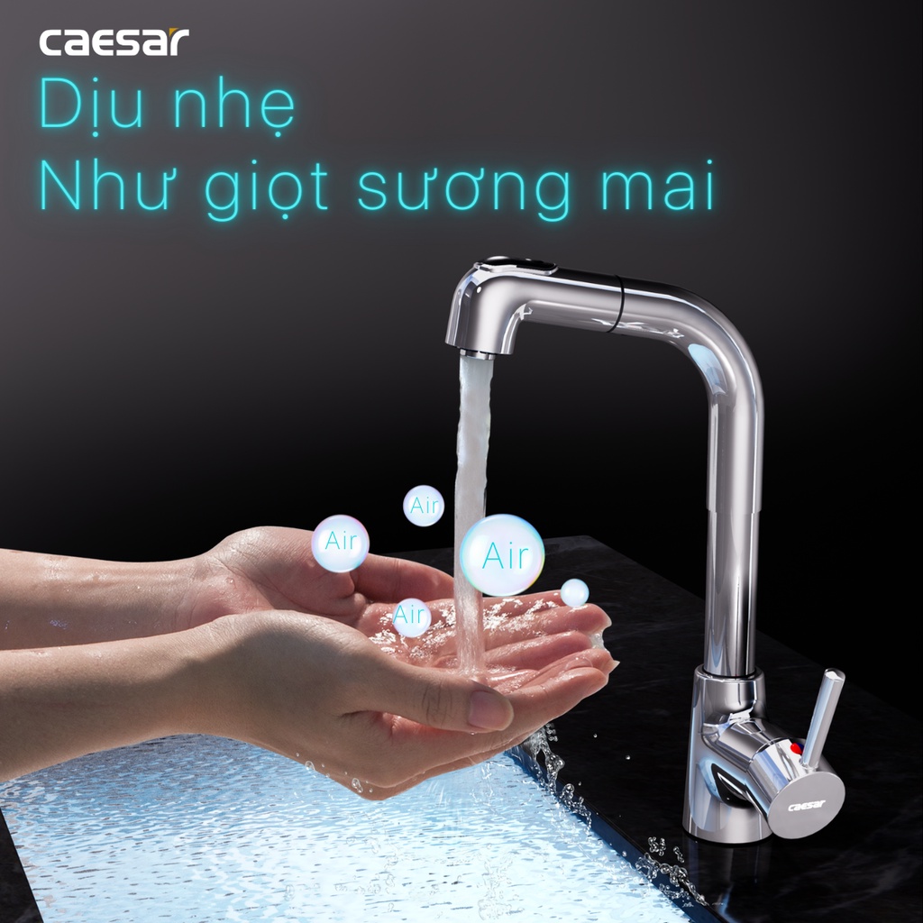 Vòi Lavabo Cao Nóng Lạnh - B900CU CAESAR