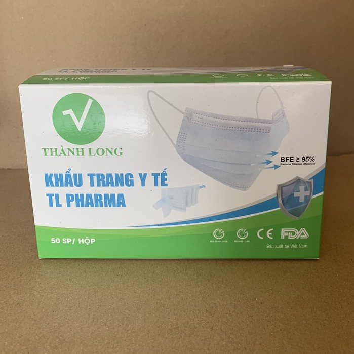 Khẩu Trang Y Tế 4 Lớp Kháng Khuẩn Hộp 50 Chiếc Hàng Loại 1