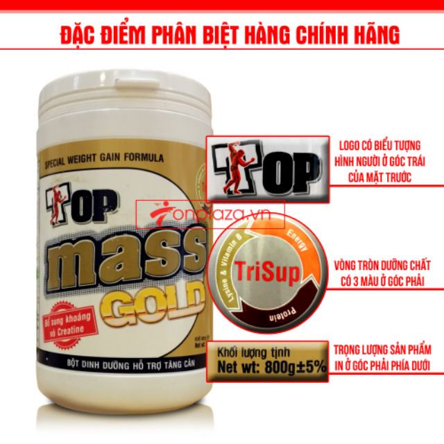 Sữa tăng cơ TOPMASS GOLD