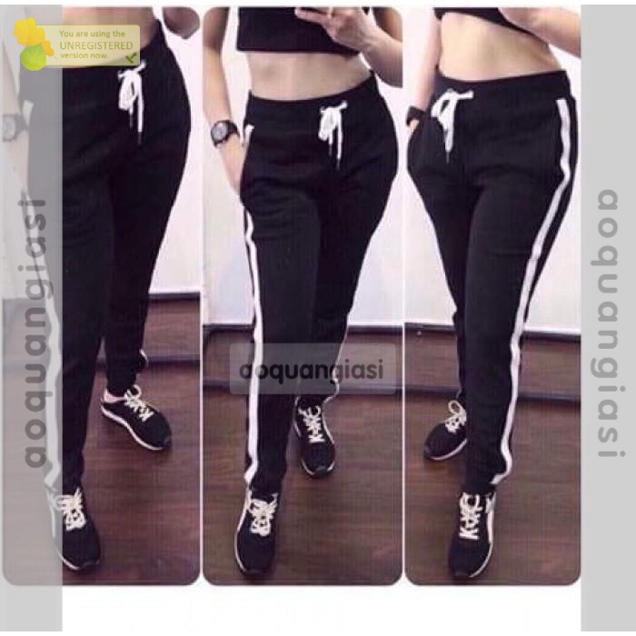 Quần Thể Thao Jogger Sọc 1 Bên