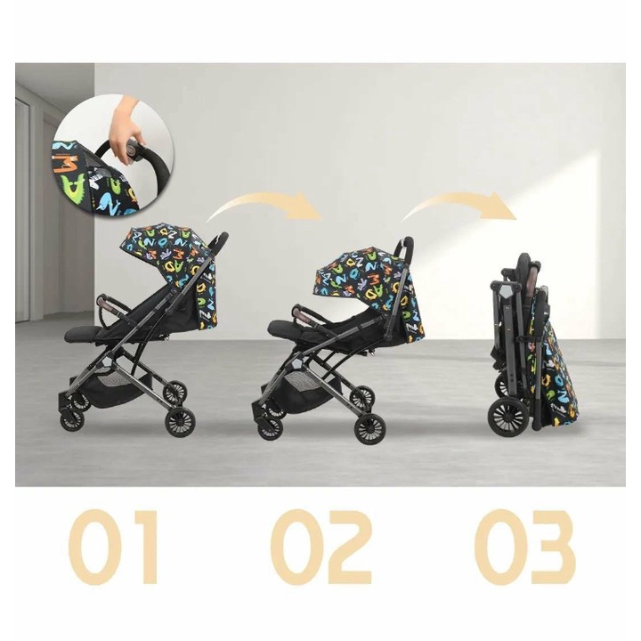 Xe đẩy du lịch gấp gọn như vali có tay kéo Baobaohao Y1 / Y3