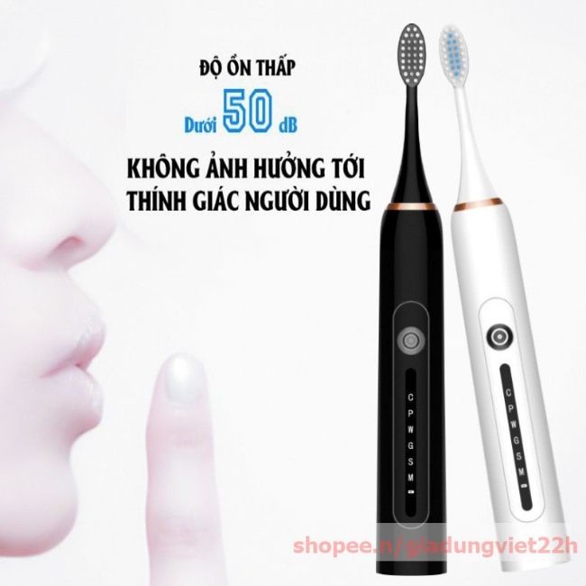 Bàn chải điện đánh răng Sonic X7, sợi Dupont tự động đánh răng 6 chế độ phiên bản cao cấp