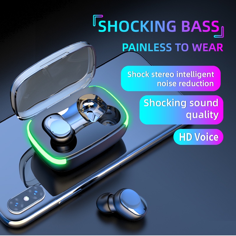 Tai Nghe Nhét Tai Y60 Bluetooth Không Dây IPX4 Chống Nước Điều Khiển Cảm Ứng Âm Thanh HiFi Stereo Cho Xiaomi