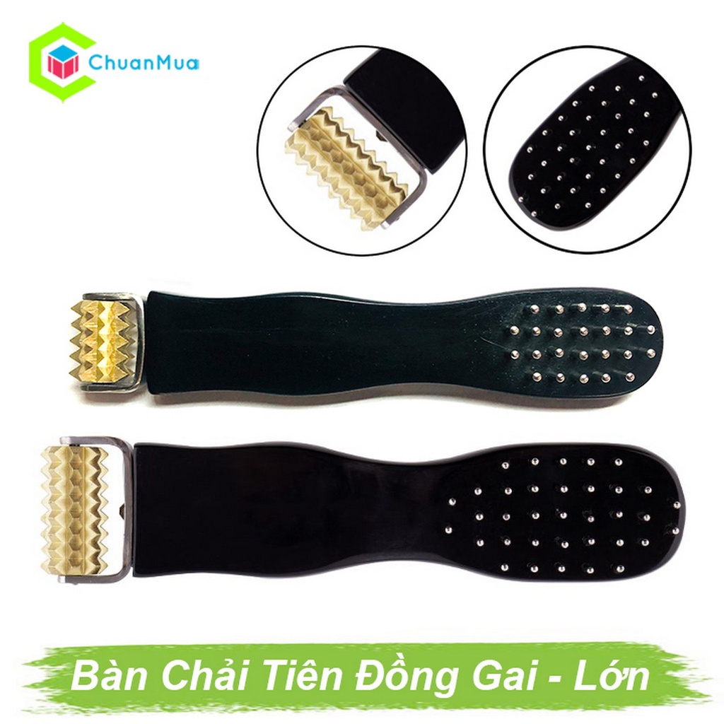 Bàn Chải Tiên Lăn Đồng Gai - Dụng Cụ Diện Chẩn Loại 1 (Massage Đầu &amp; Mặt, Khí Huyết Lưu Thông, Kích Thích Tuần Hoàn Máu)