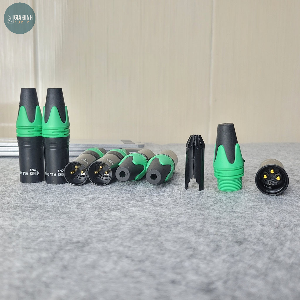 Jack Canon đực (XLR) chân hàn bằng đồng Kiwi CN1 cao cấp - Chính hãng