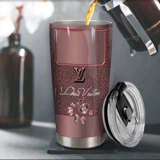Cốc Giữ Nhiệt 600ml LV Luxury Diamond Bình nước, Bình giữ nhiệt inox 304 in theo yêu cầu