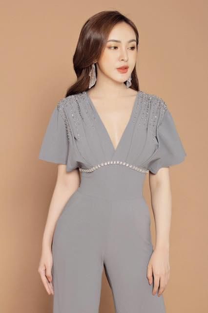 Jum dài đính đá pha lê tay cánh dơi cao cấp