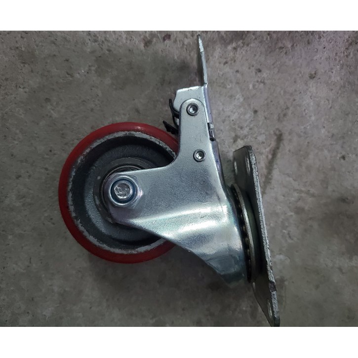 Bánh Xe 7 đỏ Cl gang phanh