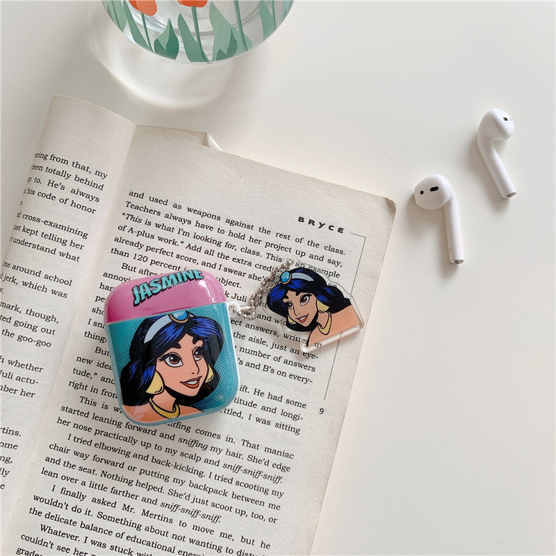 Vỏ Bảo Vệ Hộp Sạc Tai Nghe Không Dây Bằng Tpu Mềm In Hình Công Chúa Disney Cho Airpods 1 / 2 / Pro