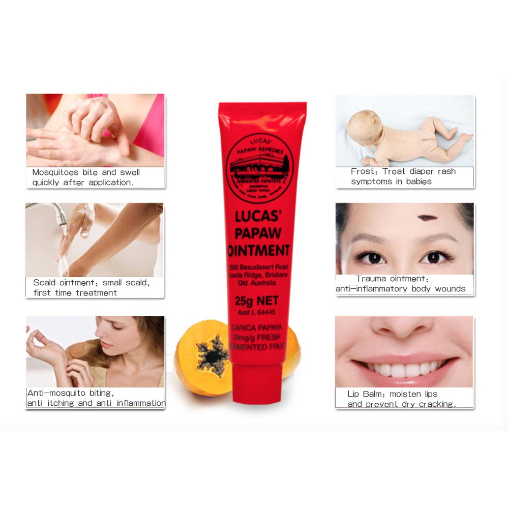 Kem đa năng đu đủ GRAWPAWPAW / LUCAS bôi muỗi đốt, dưỡng ẩm làm lành