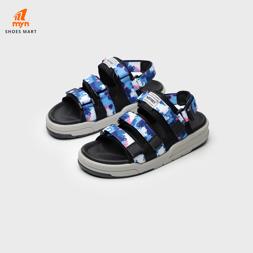 [Mã SKAMLTSM9 giảm 10% đơn 99K] [Freeship] Sandal Nam Nữ Vento F1 1001 - Xanh dương Camo - ba quai - Có thể gỡ quai sau