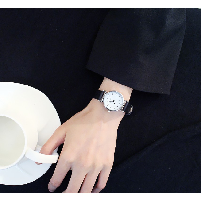 Đồng Hồ Nữ Huans h13 Mặt Tròn Nhỏ Xinh, Dây Da Cao Cấp | BigBuy360 - bigbuy360.vn