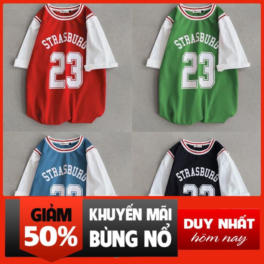 Áo thun tay lỡ unisex - Áo phông nam nữ bóng rổ 4 màu cotton dáng xuông streetwear *