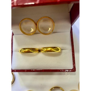 Nhẫn Chỉ Mạ Vàng 24K Khắc 9999