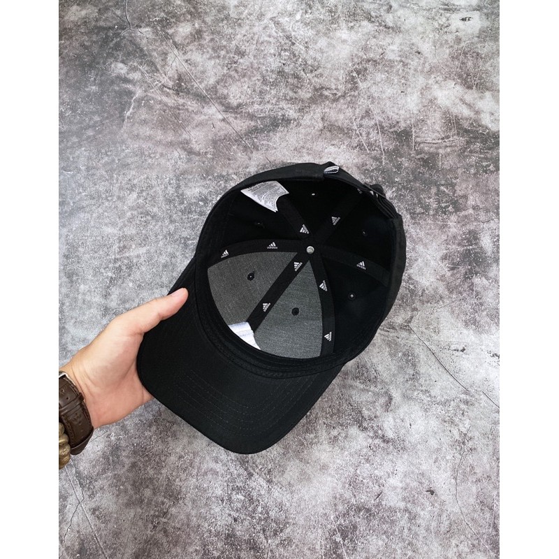 Mũ/Nón lưỡi chai đen logo tam giác hàng chuẩn