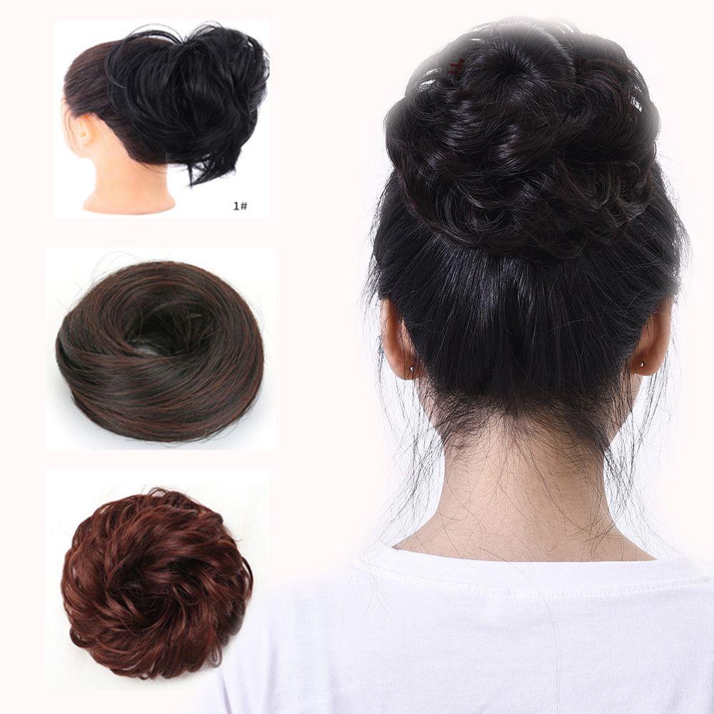 NICKOLAS Búi Tóc Giả Hình Tròn Thời Trang Dành Cho Nữ