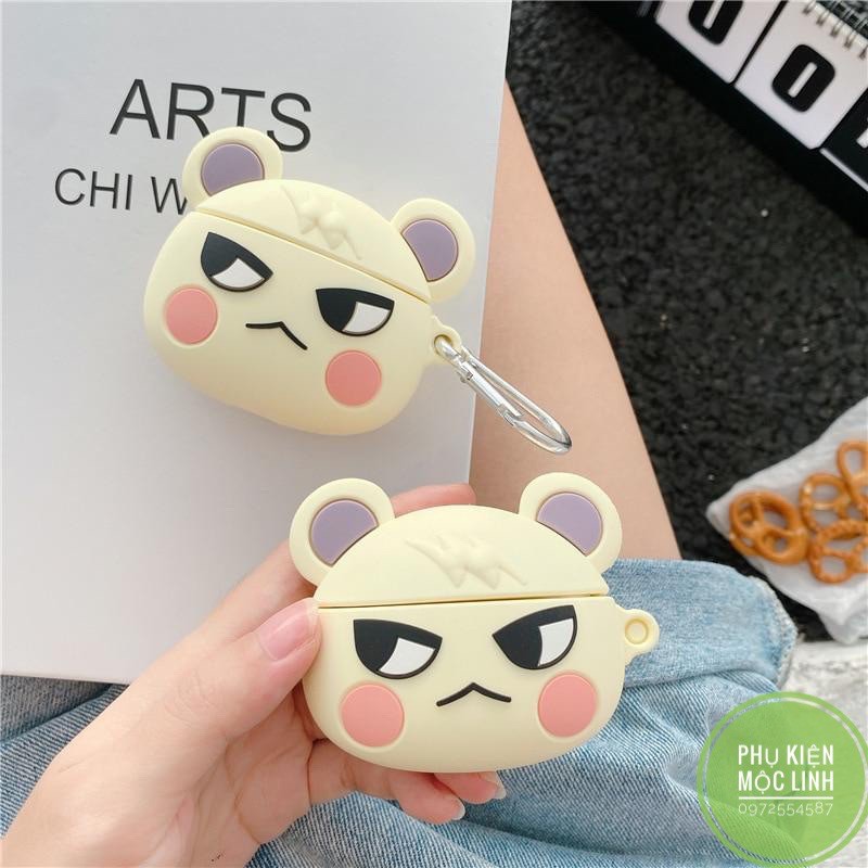 ☘️Tặng kèm dây đeo☘️Case Airpod 1 2 ...Vỏ bao bọc bear Panda đựng tai nghe không dây Gấu Trúc airpods silicon