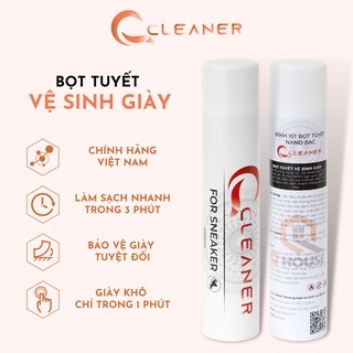 Chai xịt bọt vệ sinh giày Sneaker, da, thể thao, không giặt phơi-Hàng Việt Nam SX