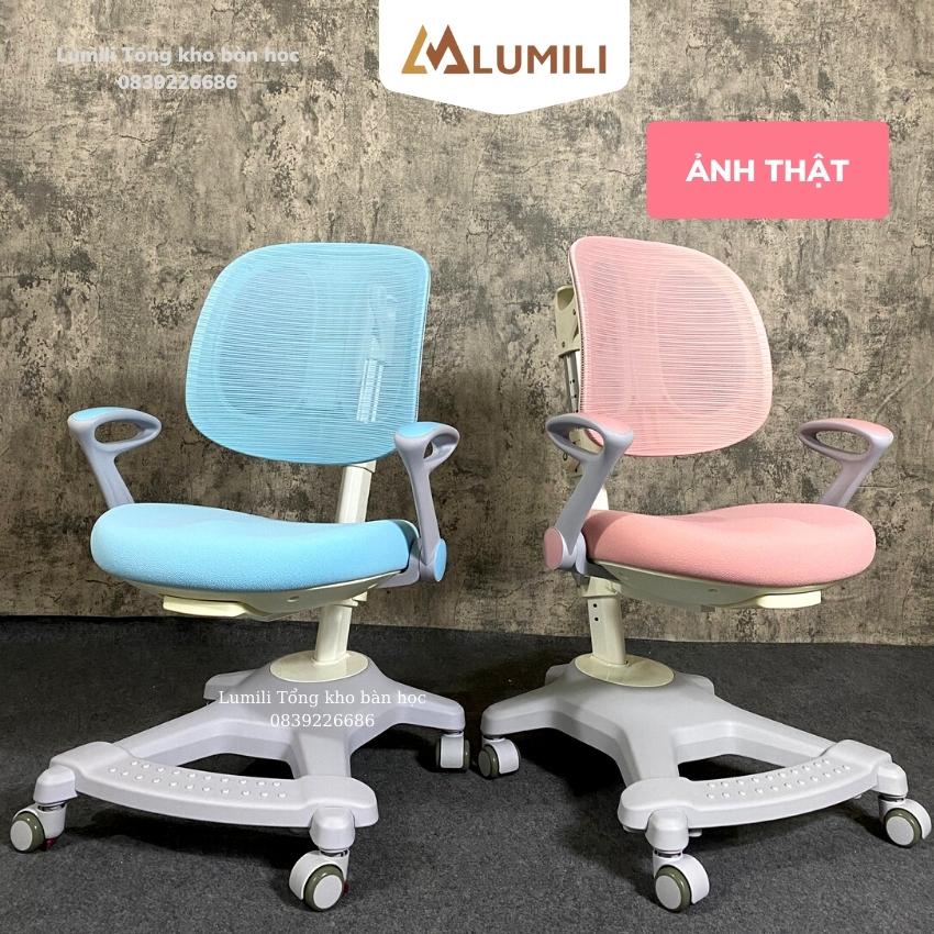 Ghế chống gù công thái học cao cấp Lumili DS01 mới, thiết kế thông minh chống cong vẹo cột sống tạo tư thế ngồi chuẩn
