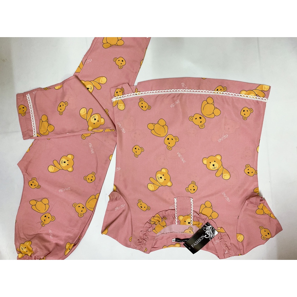 [Sale] Đồ bộ mặc nhà,đồ ngủ,quần áo nữ, bộ mặc nhà nữ  họa tiết gấu dễ thương,xinh xắn chỉ 129k/bộ | BigBuy360 - bigbuy360.vn
