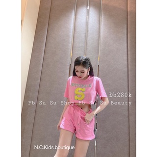Bộ Hè Bé Gái,Bộ Mặc Nhà Cho Bé Gái,Chất Liệu Cottong,Quần Dây Rút Cá Tính Cho Bé Từ 18-35kg