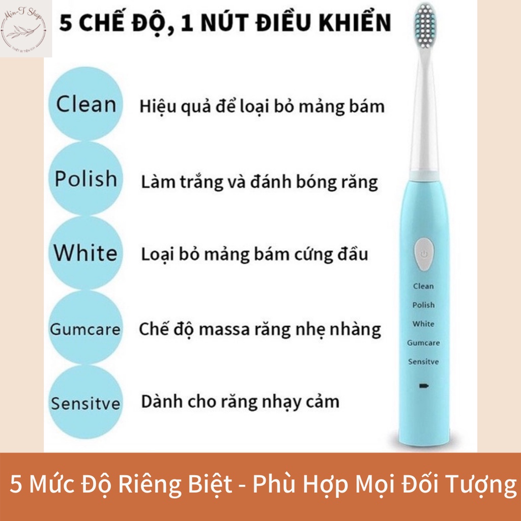 (1 đổi 1 trong 12th) Bàn Chải Đánh Răng Điện Thông Minh