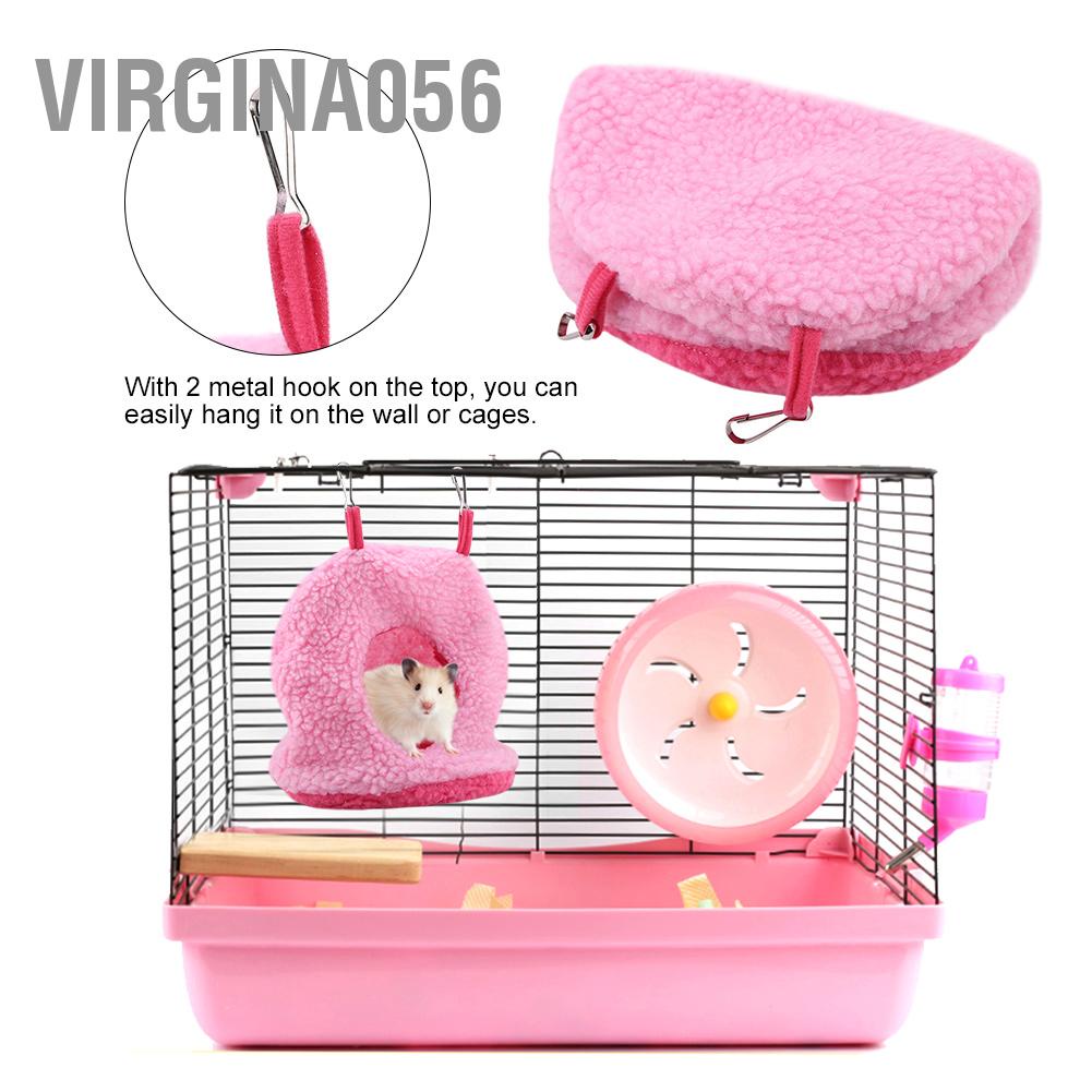 Virgina056 4 màu Vẹt làm tổ Berber Lông cừu Ấm áp sang trọng Võng treo giường xích đu Hang động cho chim thú cưng