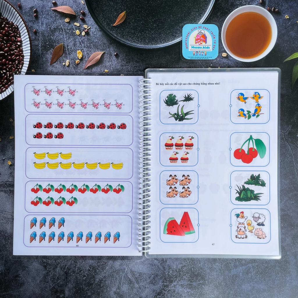 Học Liệu Montessori MESAUKIDS Bé Vui Học Toán Viết Xóa Đồ Chơi Phát Triển Trí Tuệ Thông Minh Cho Bé