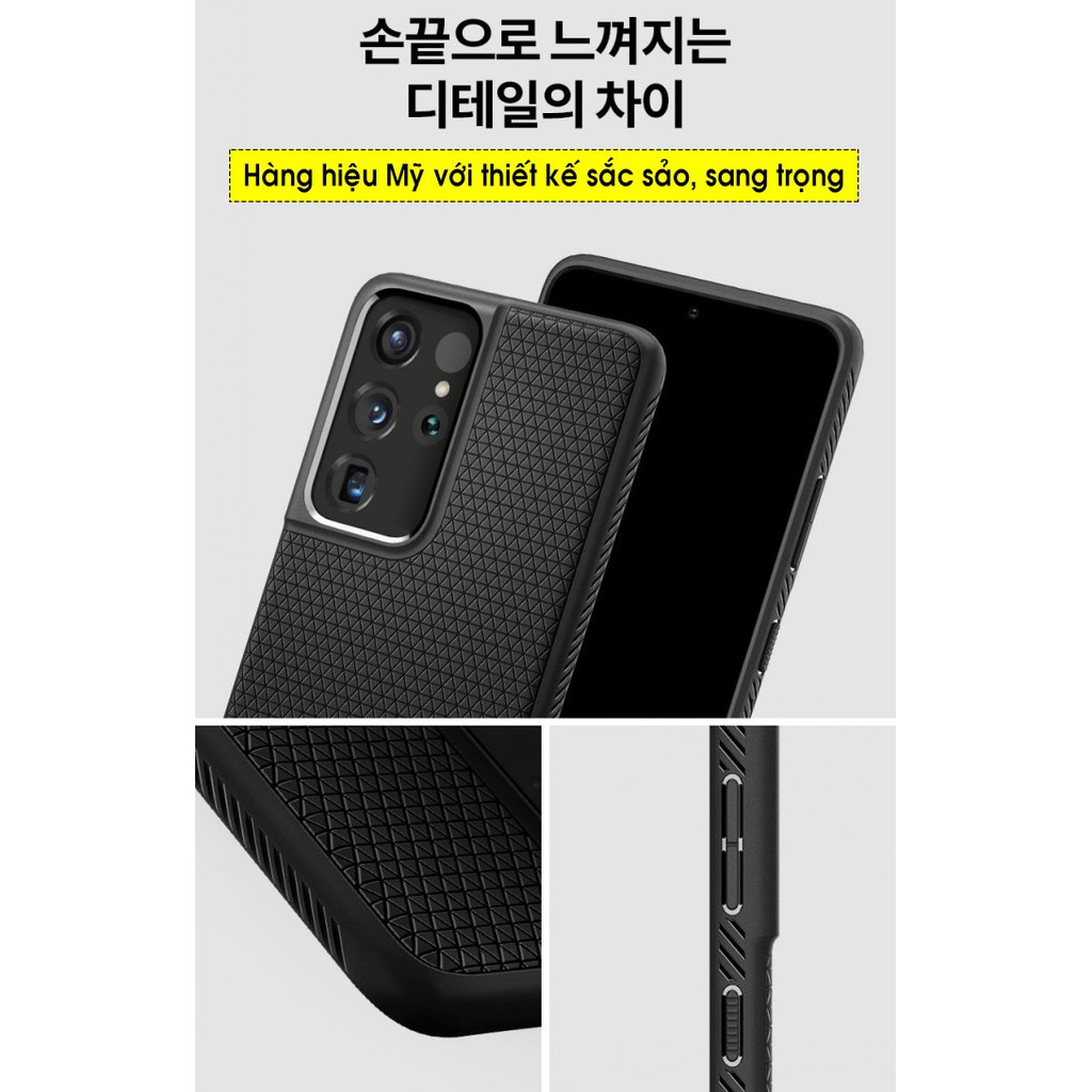 Ốp lưng Samsung Galaxy S21 Ultra / S21 Plus / S21 Spigen Liquid Air Armor - Hàng Chính Hãng