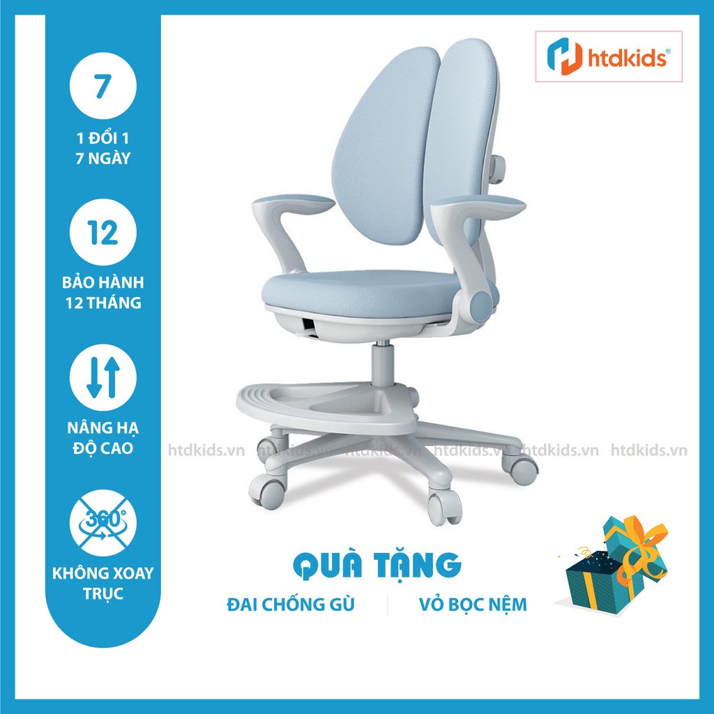 (CHÍNH HÃNG - TẶNG BỌC GHẾ) Ghế ngồi học chống gù lưng công thái học ergonomic